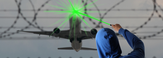 laser attacks EU UK