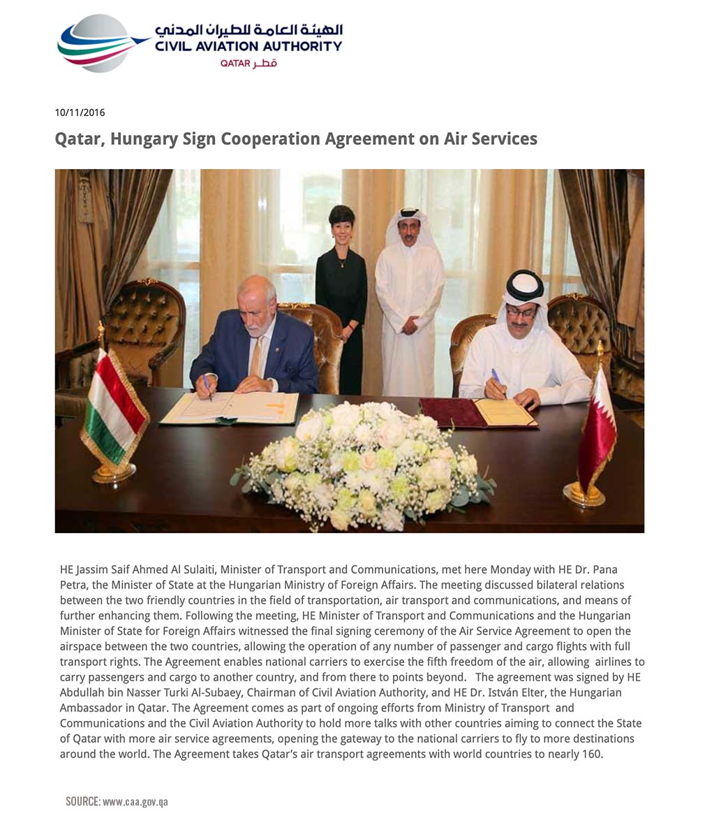 Qatar-Hungary agreement
